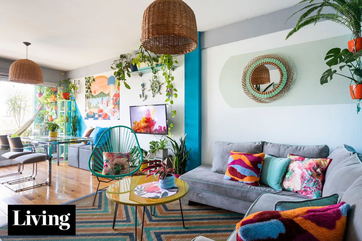 Les mostramos cómo se renovó un dos ambientes de Villa Ortúzar a puro color