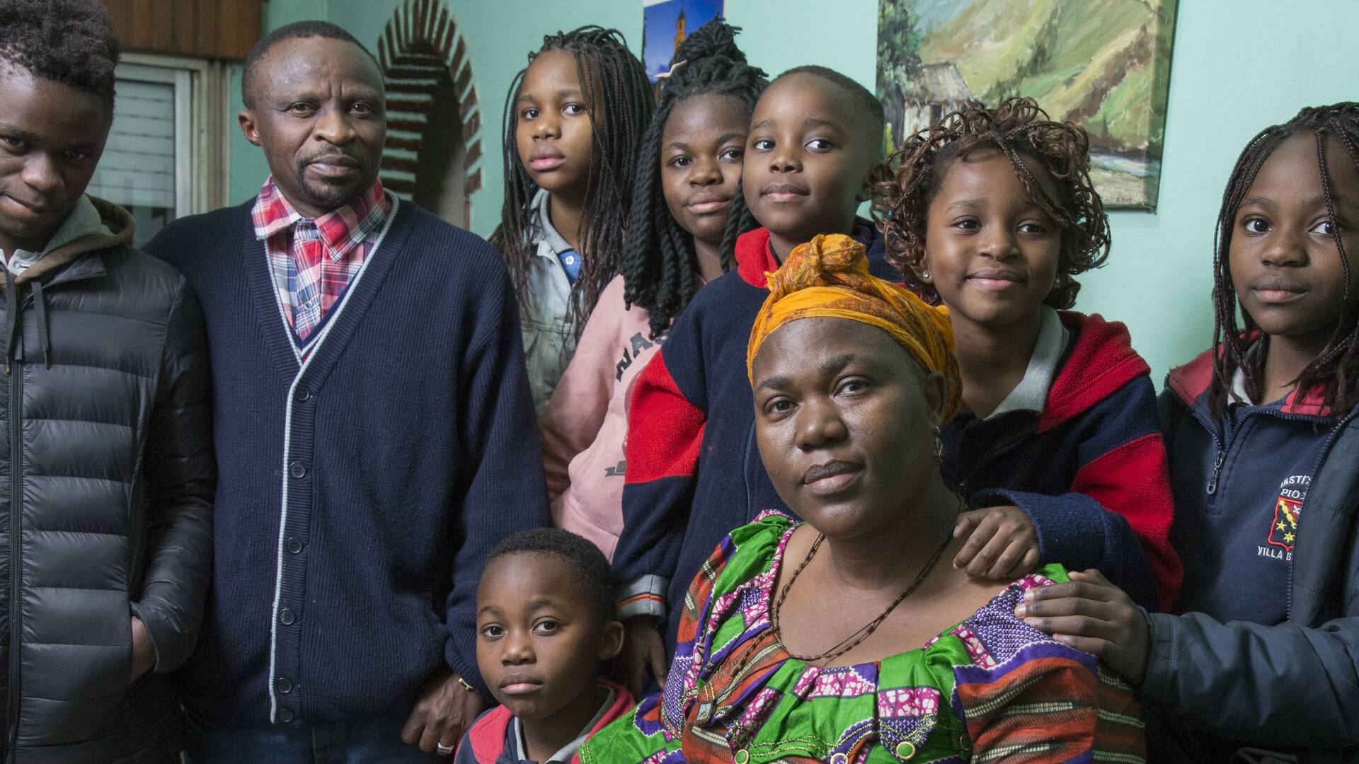 Martine Kyakimwa escapó de Congo y ahora vive en Martín Coronado con su marido y sus 10 hijos