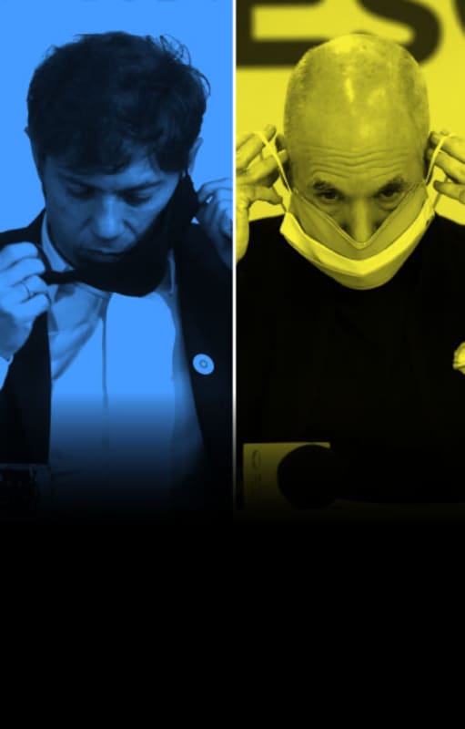 Horacio Rodríguez Larreta vs. Axel Kicillof. Los resultados de dos estrategias contra el coronavirus