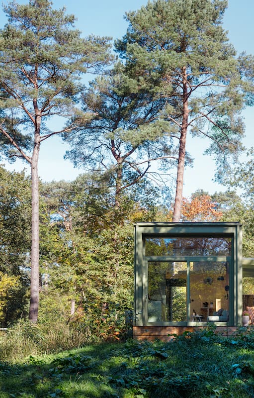 Una tiny house en un parque nacional de los Países Bajos conquista con su simpleza y diseño