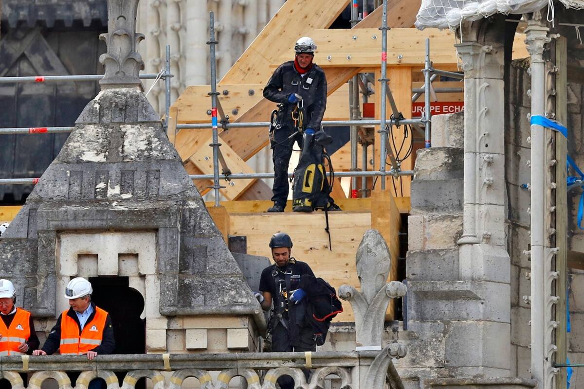 Notre Dame: la estructura se debilitó y puede ceder ante vientos de 90 kilómetros por hora