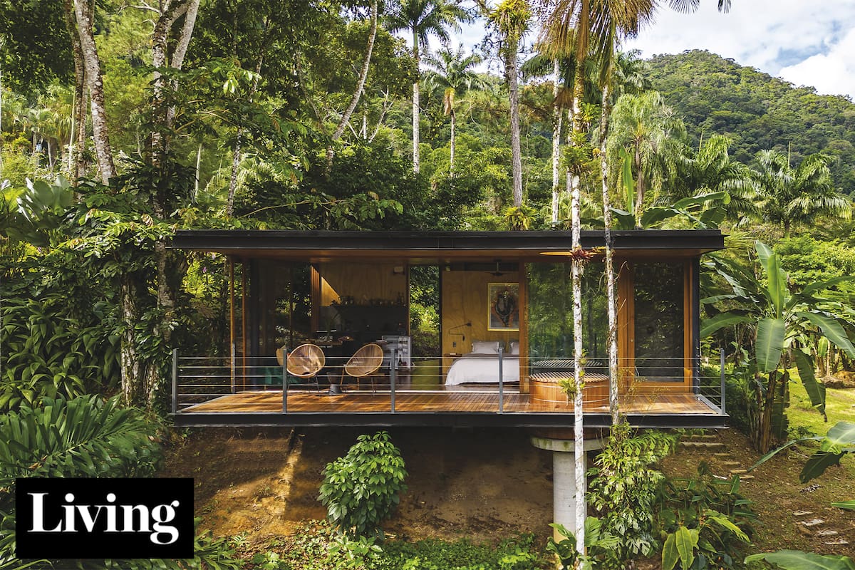 Como de cristal. Un emprendedor argentino en Ubatuba revela los secretos de diseño de esta alucinante cabaña de 45m2