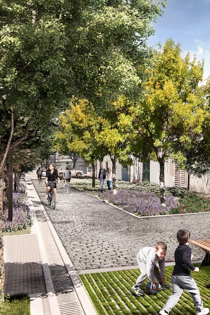 Despavimentar los barrios. Llegan las calles verdes, el nuevo concepto urbano que se aplicará en 49 cuadras de toda la ciudad