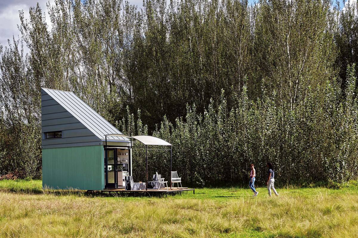 De 17 m2. Una casa transportable para ir de vacaciones o instalar en el jardín