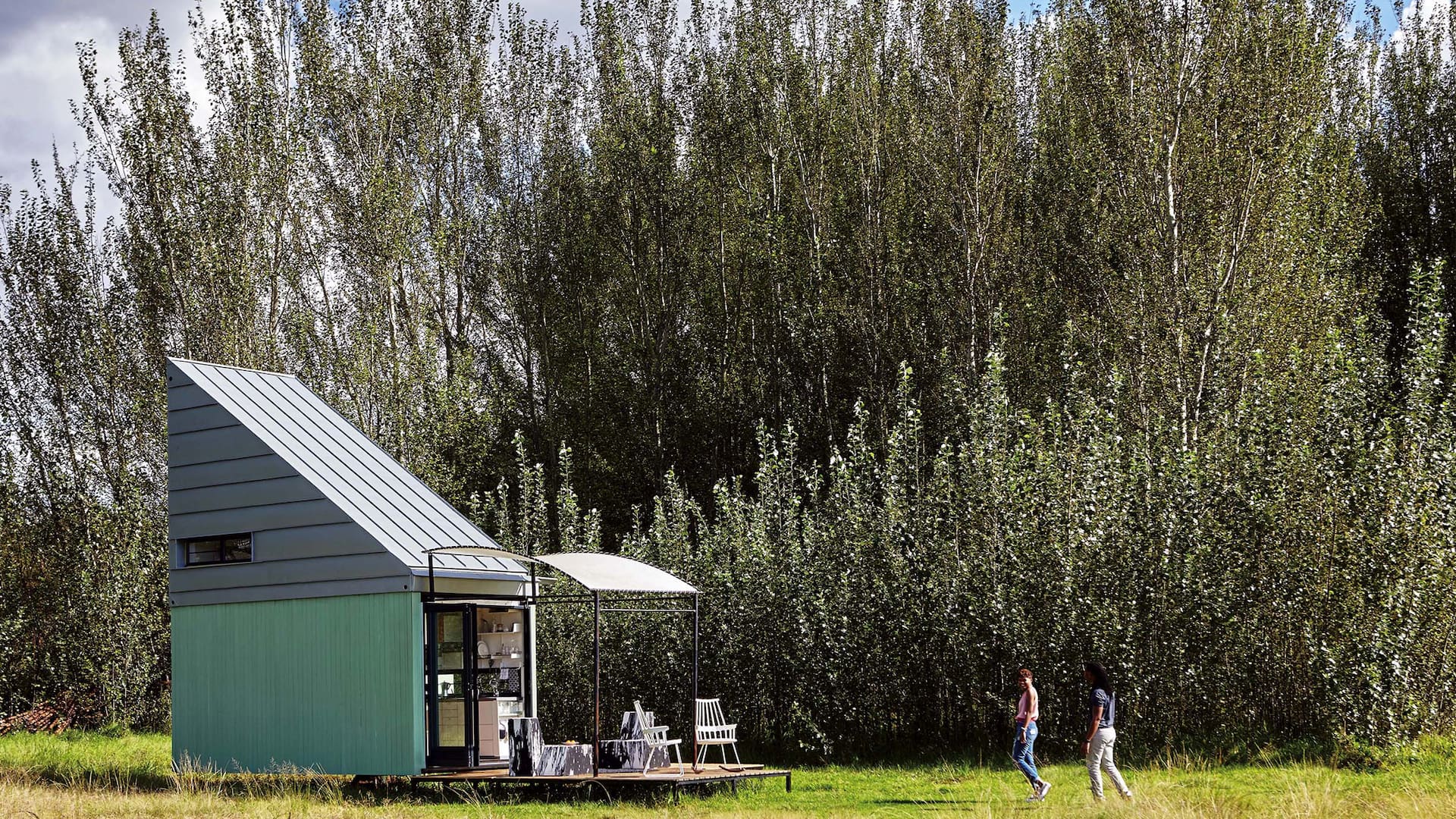 De 17 m2. Una casa transportable para ir de vacaciones o instalar en el jardín