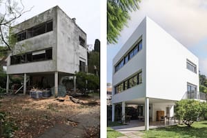 Una pareja amante del diseño rescató una casa de 1936 proyectada por el autor del Obelisco