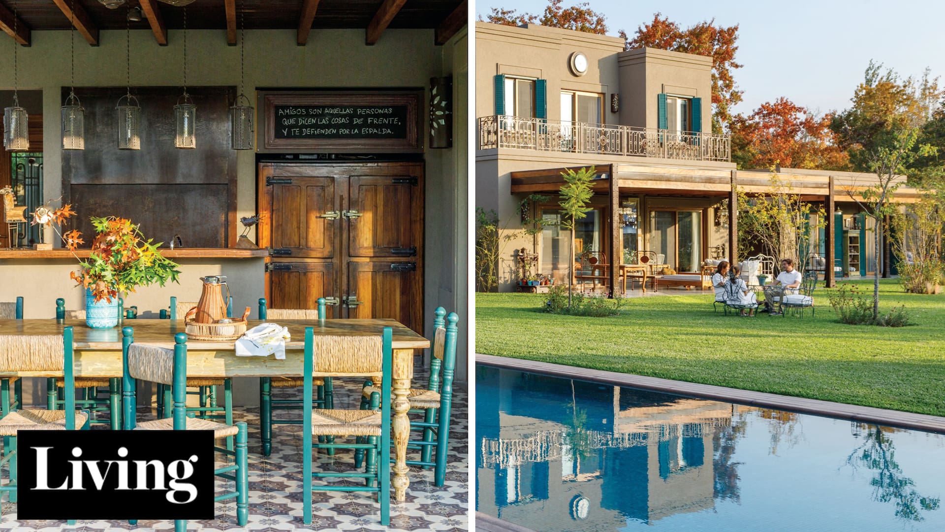 Sensacional: La casa de dos apasionados del vintage, con cocina estilo inglés y quincho bien equipado para el encuentro