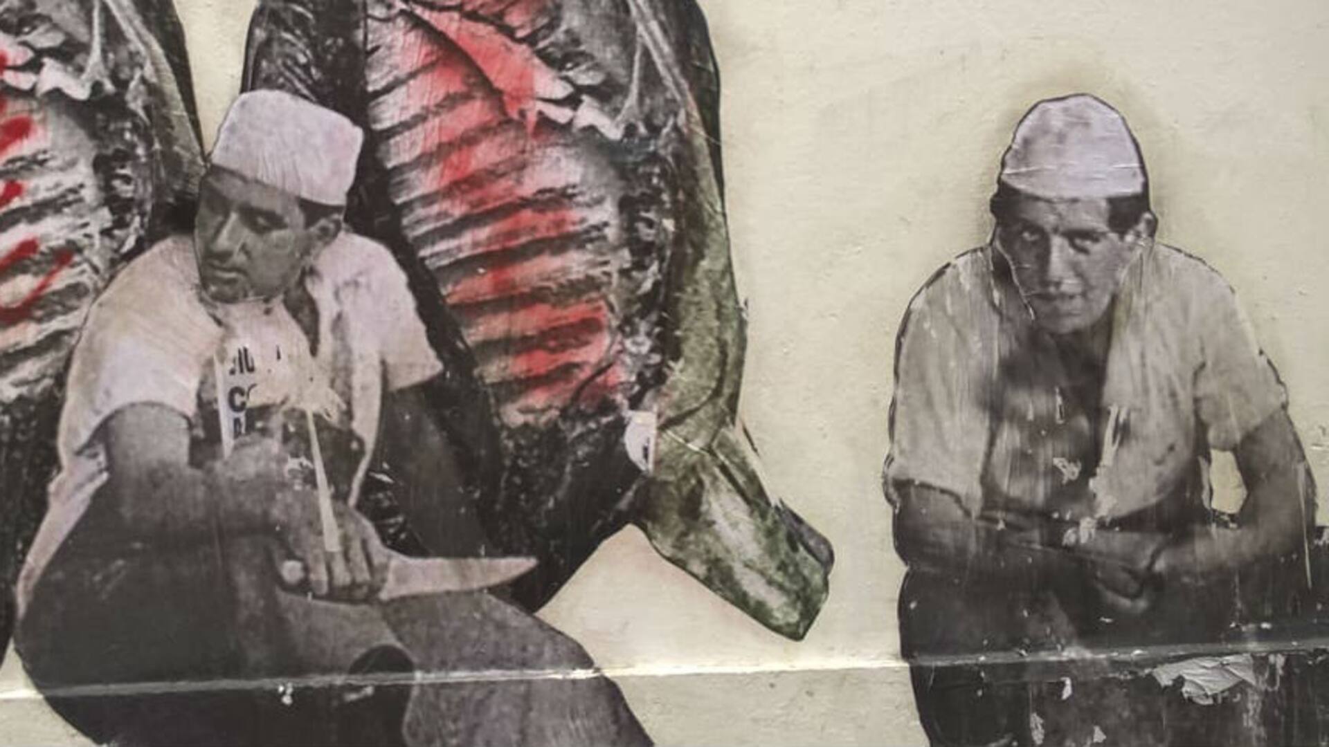 Furia vegana por una muestra artística sobre la carne en pleno centro