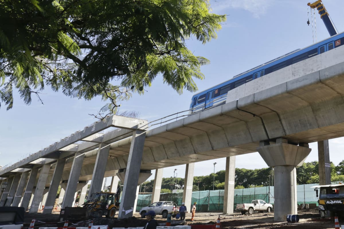 Viaducto Mitre: avanza la construcción de la estación Lisandro de la Torre