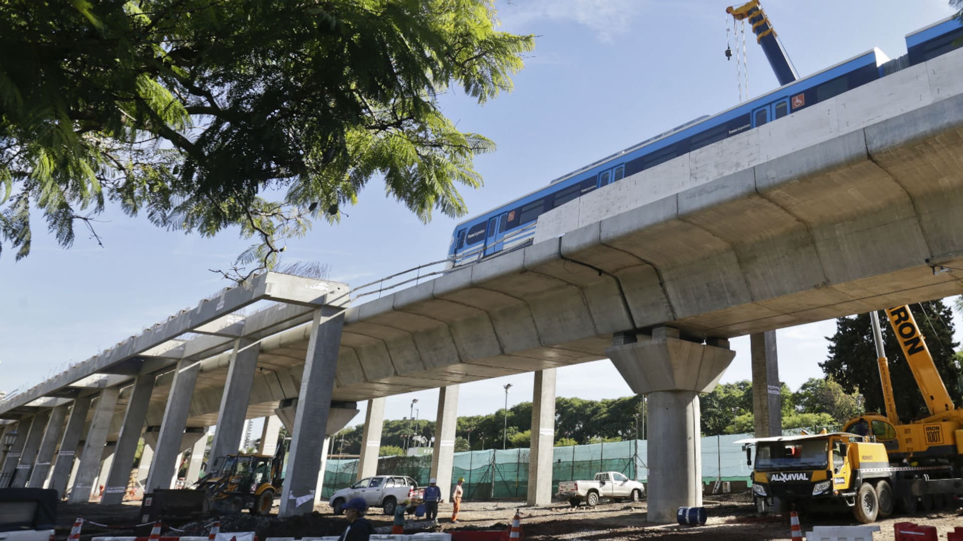 Viaducto Mitre: avanza la construcción de la estación Lisandro de la Torre