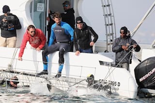 Michael Phelps sueña con tiburones
