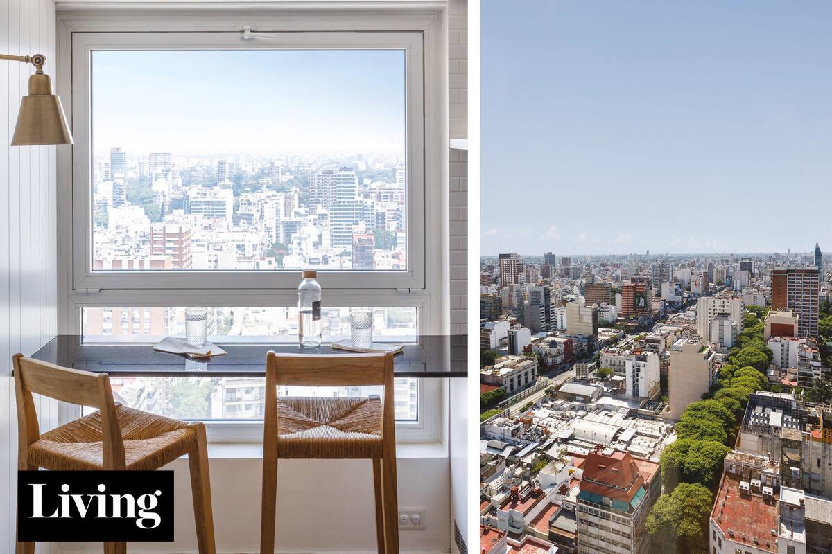 Punto panorámico: Una reforma orientada a potenciar las magníficas vistas de un dúplex en Belgrano