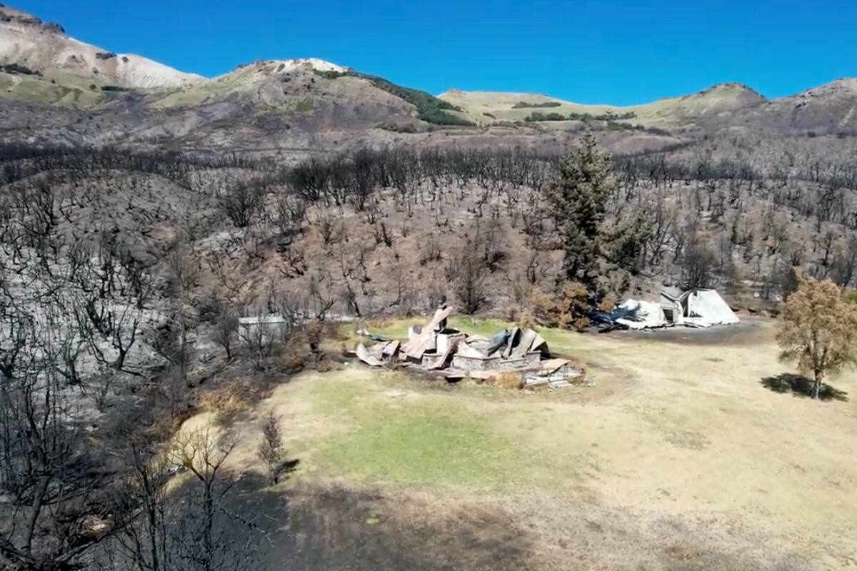 “Nos quedamos sin nada”. Se instalaron en un paraíso prístino de la Patagonia y lo perdieron todo por el fuego