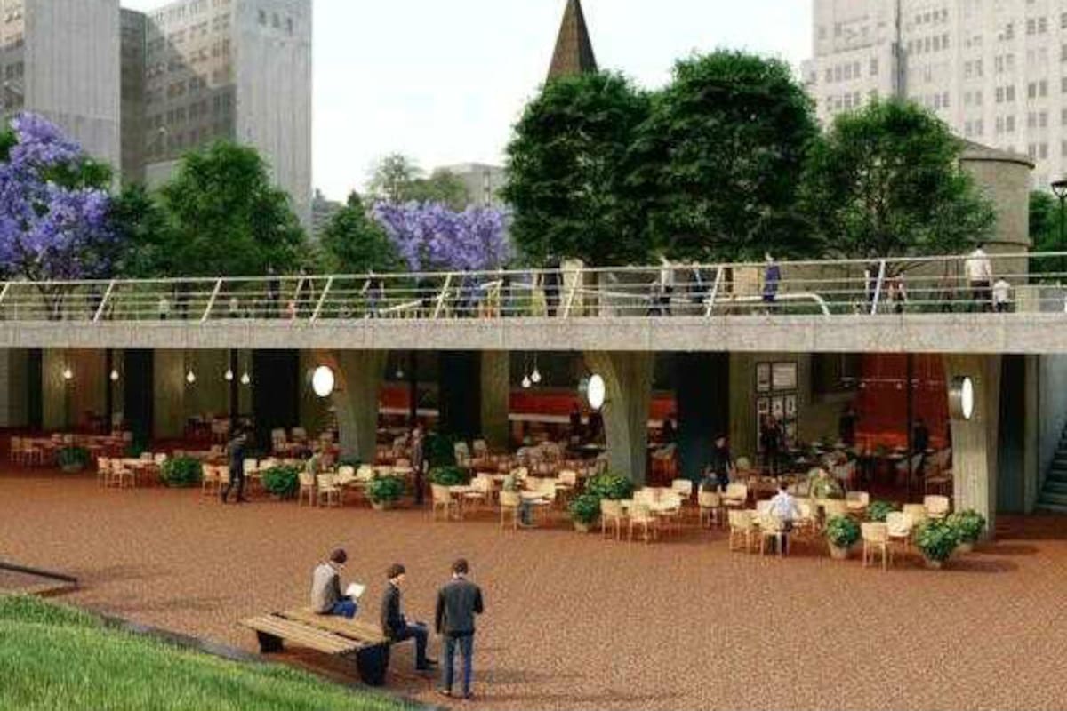 Plaza Houssay reabre en junio: tendrá cines y locales gastronómicos