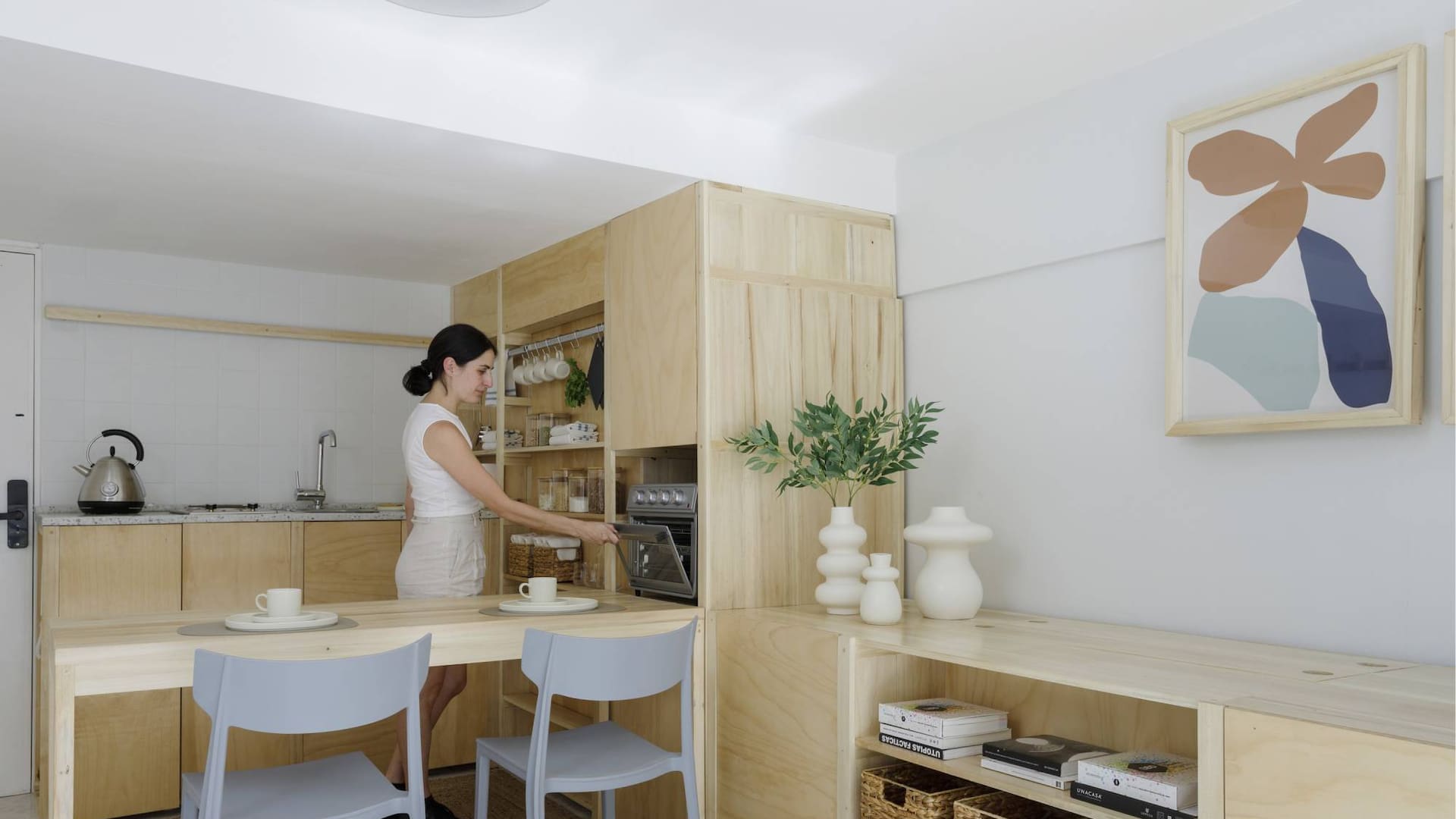 Reformaron un mini dúplex de Recoleta para devolverle luz y carácter