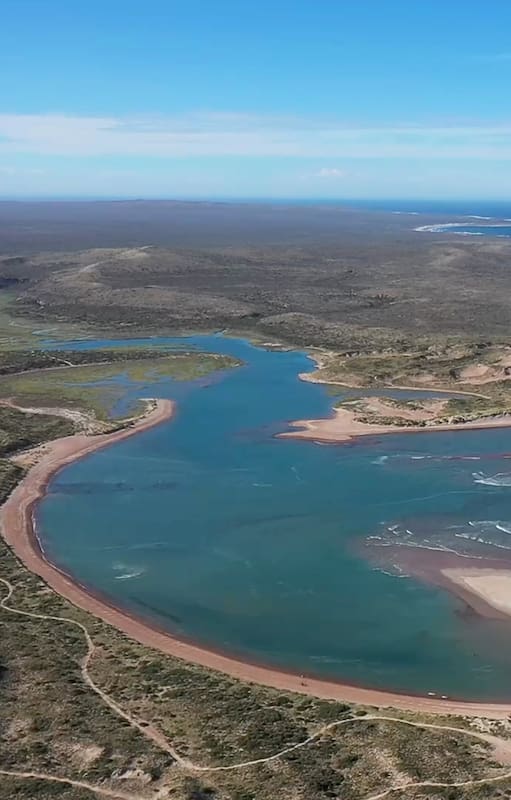 El paraíso natural que cambia con las mareas y es poco conocido en el sur argentino