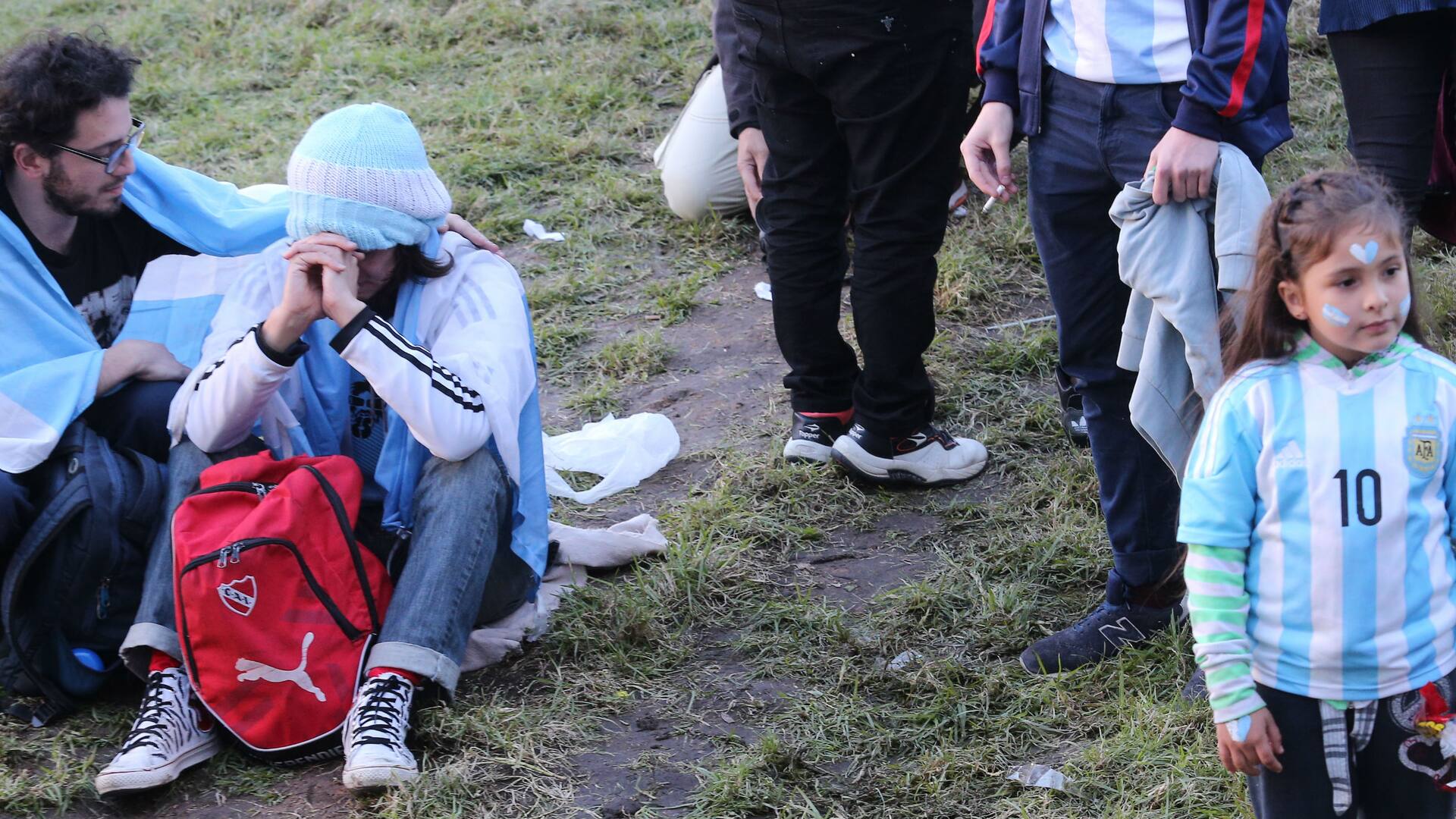 Argentina-Croacia, Mundial Rusia 2018: desazón absoluta entre los hinchas que vieron el partido en la pantalla gigante de Plaza San Martín
