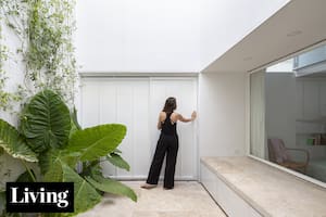 De los 35m2 de su PH original, una pareja de arquitectos logró dormitorio, patio, oficina, gran cocina y terraza en dos pisos