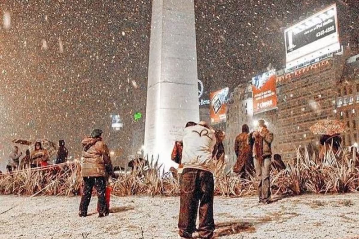 A 17 años de la nevada histórica en Buenos Aires, los usuarios recordaron ese momento especial en las redes