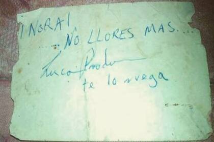 Según la narración, Luca Prodan le regaló un autógrafo a la niña. Además, incluyó un mensaje: "Nora, llores más" y le prometió un cassette