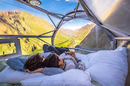 A 400 metros de altura, las vistas desde estas "suites" son de impacto.