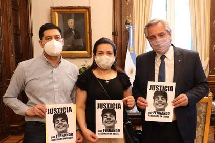 El presidente Alberto Fernández se reunió con los padres de la víctima a un año del homicidio