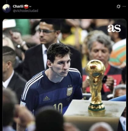 "A centímetros de la gloria", la icónica imagen de Messi tras perder la final del Mundial 2014