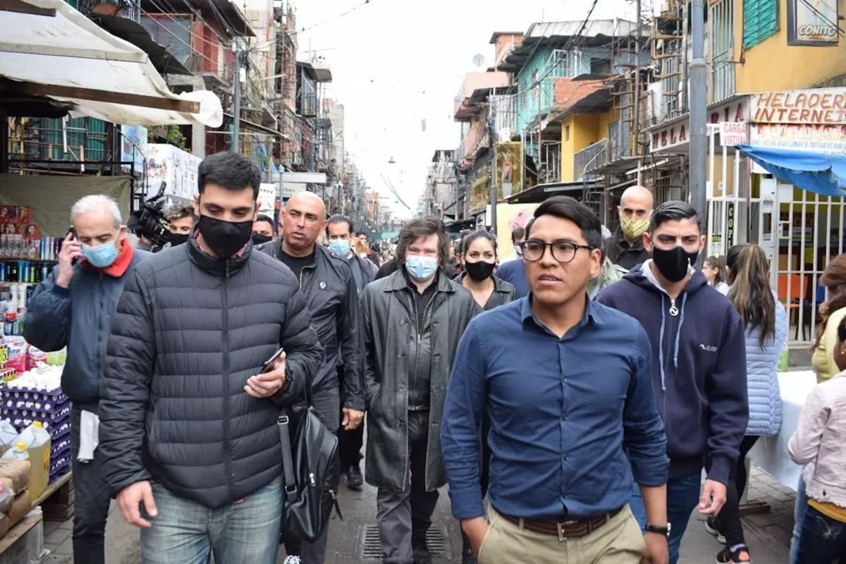 A comienzos de septiembre Javier Milei llevó su campaña al Barrio 31 de la ciudad de Buenos Aires