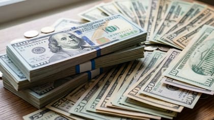 A cuánto está el dólar este viernes 24 de abril (imagen representativa realizada con IA)