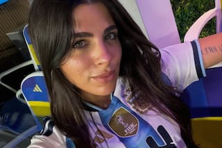 Valu Cervantes mostró su viaje a EE.UU. con sus hijos para alentar a Enzo Fernández y a la selección
