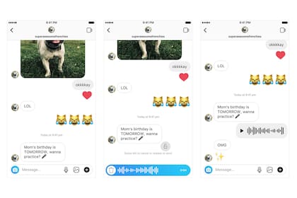 A diferencia de los mensajes de WhatsApp, la nueva función de Instagram Direct solo permitirá audios con una extensión máxima de 60 segundos