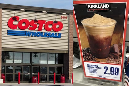 A diferencia de otros productos del patio de comidas de Costco, el café helado de moca no revela su contenido de cafeína en ninguna parte
