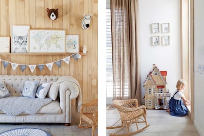 A Domi le gustan los coleccionables de Sylvanian Families. Su mamá compró la casita de madera en Tigre y la pintó con los colores de sus juguetes preferidos.