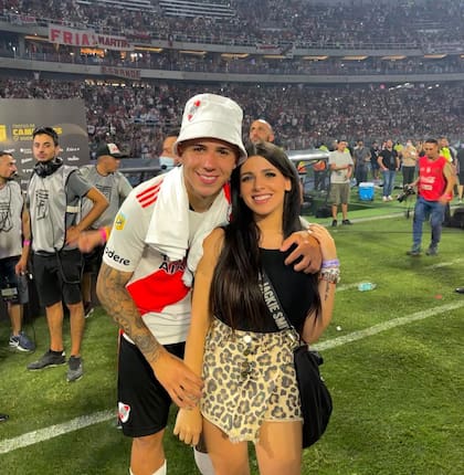 A fines de octubre se confirmó la separación de Enzo Fernández y Valentina Cervantes. Estuvieron juntos seis años y tuvieron dos hijos (Foto: Instagram @valucervantes)