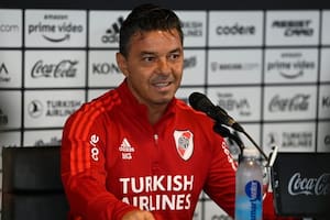 A Gallardo se lo vio entusiasmado en la previa del superclásico
