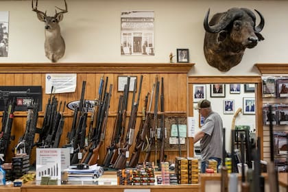 A gun store in Austin, Texas, last week. More guns are being bought by more Americans than ever before
