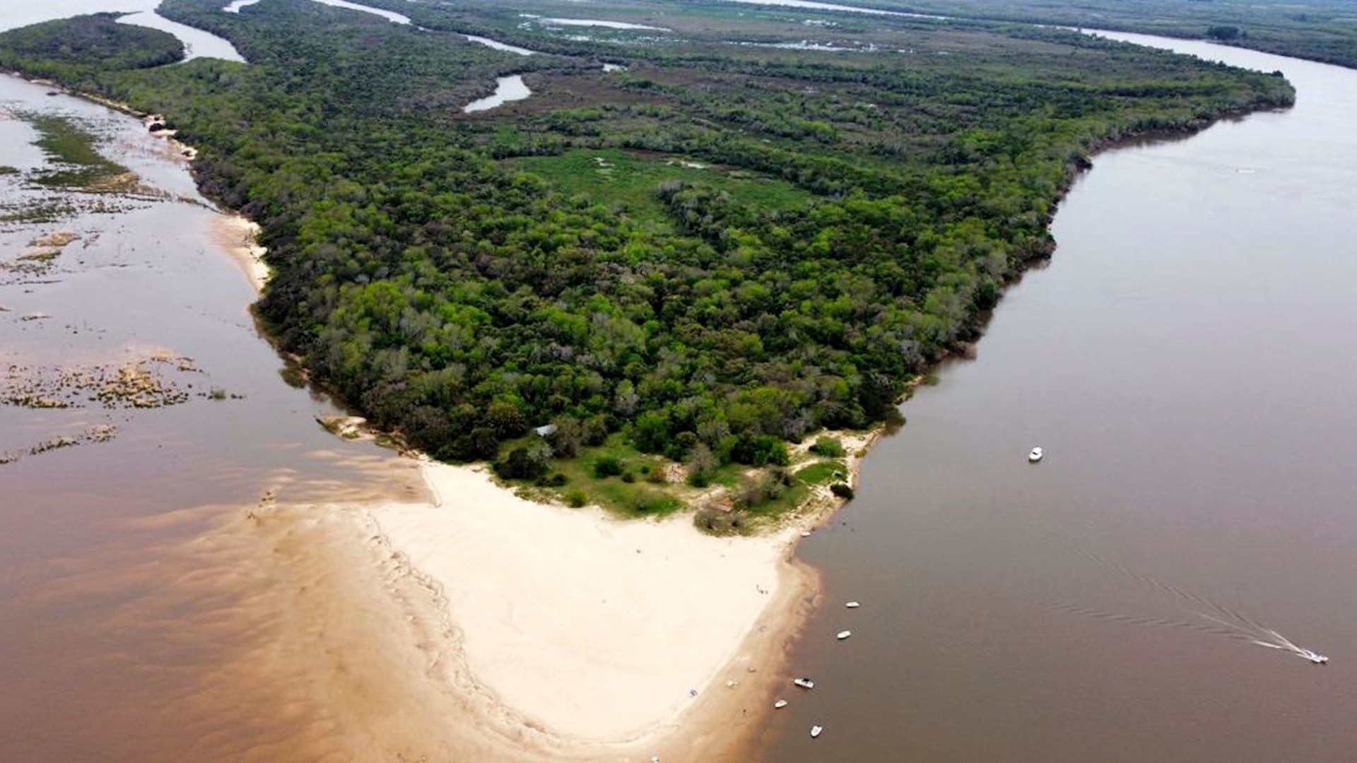 A Isla Cambacuá, con una frondosa flora autóctona, se llega en catamarán desde Concepción del Uruguay