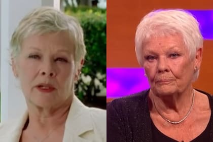 A la derecha la actriz en una escena de la película; a la izquierda la actriz en The Graham Norton Show