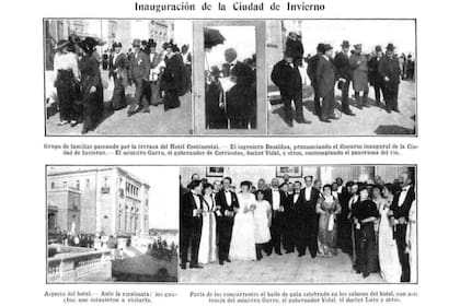 A la inauguración de la Ciudad de Invierno asistieron las familias acomodadas de la época