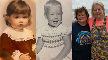 A la izquierda, Mary McLaughlin y a la derecha, Diane Ward. El antes y el después de una relación que nunca más volverá a romperse