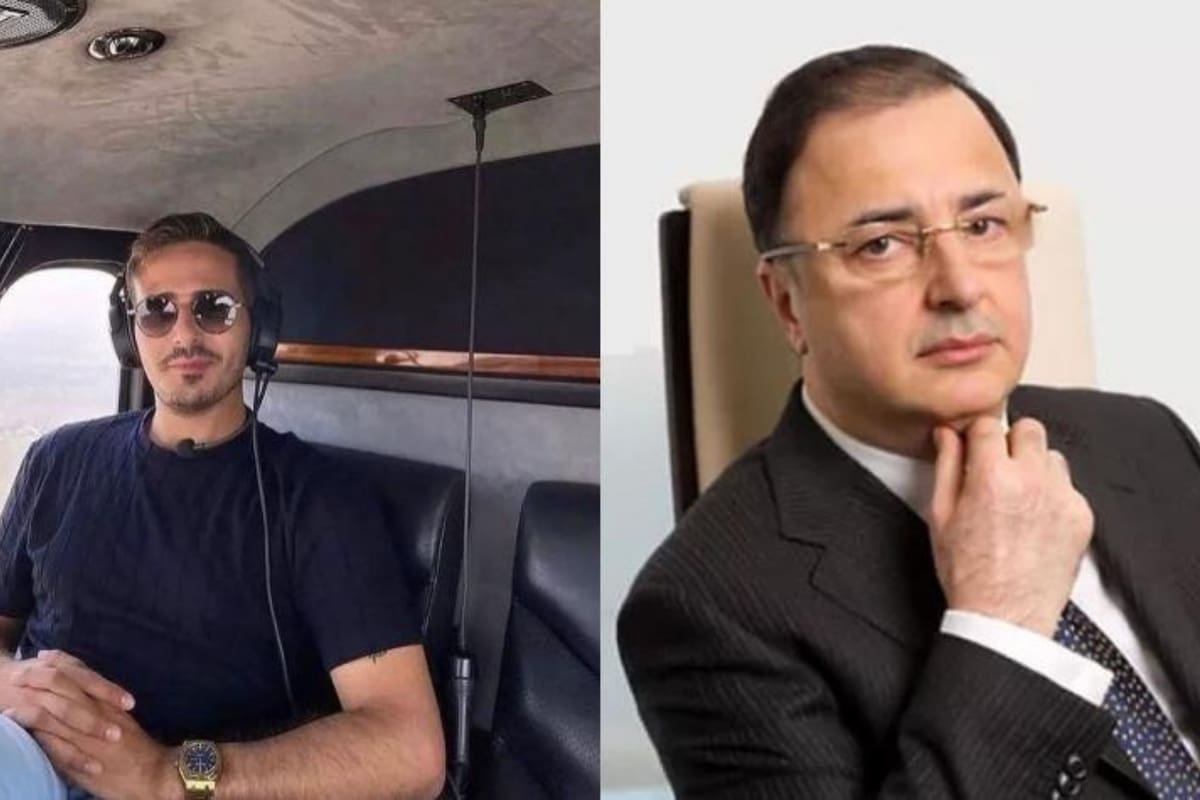 A la izquierda, Shimon Hayut, quien se hacia pasar por hijo del hombre a la derecha, Lev Leviev