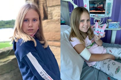 A la niña le diagnosticaron un tipo de cáncer, pasó por una cirugía exitosa y ahora concientiza sobre la enfermedad