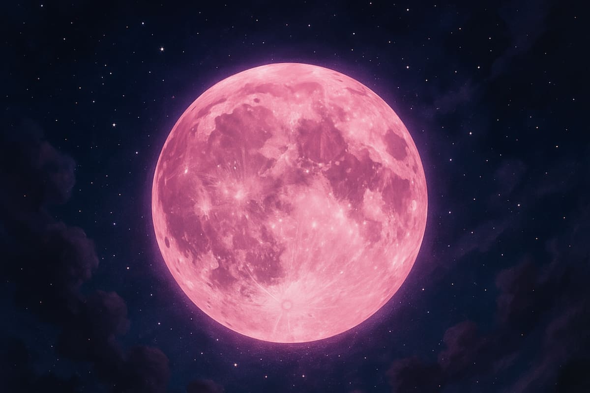 A la que se verá hoy se la denomina Luna llena de fresa