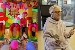A los 100 años, Iñaxi capturó la atención de las redes sociales gracias a los entrenamientos que realiza diariamente en el gimnasio (IG @inaxi.lasa)