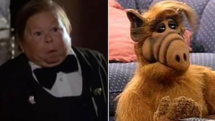 Michu Meszaros, quien se puso el traje de Alf en las escenas de cuerpo completo