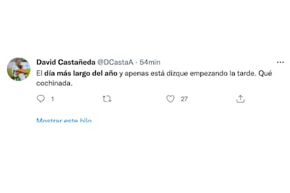 A muchos no les agrada que la noche llegue tarde