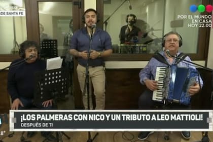 A nueve años de la muerte de Leo Mattiolli, su hijo Nicolás y Los Palmeras le rindieron homenaje cantando sus canciones