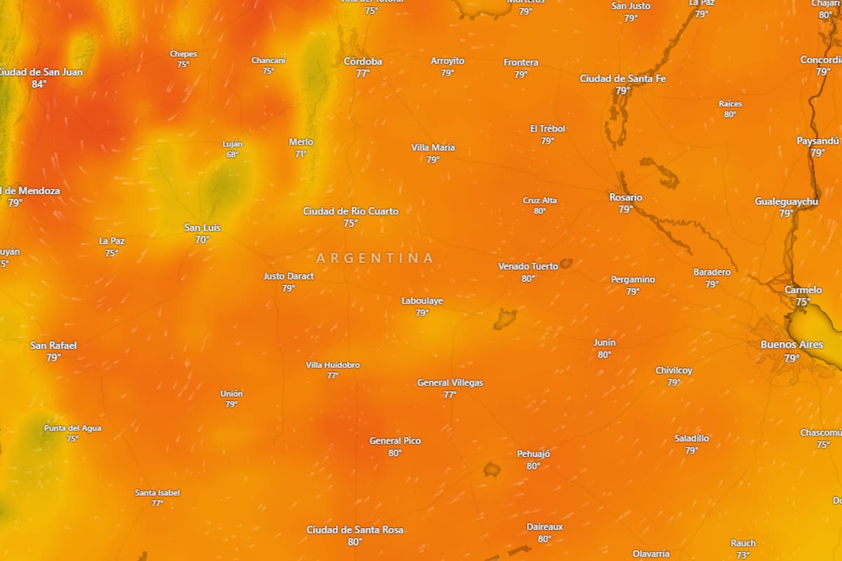 A partir de la mitad de la semana la temperatura puede rozar los 40° C en varias ciudades