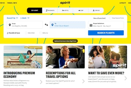 A pesar de encontrarse en bancarrota, todavía es posible comprar boletos para los vuelos de Spirit Airlines; sus operaciones continúan con normalidad (Spirit Airlines)