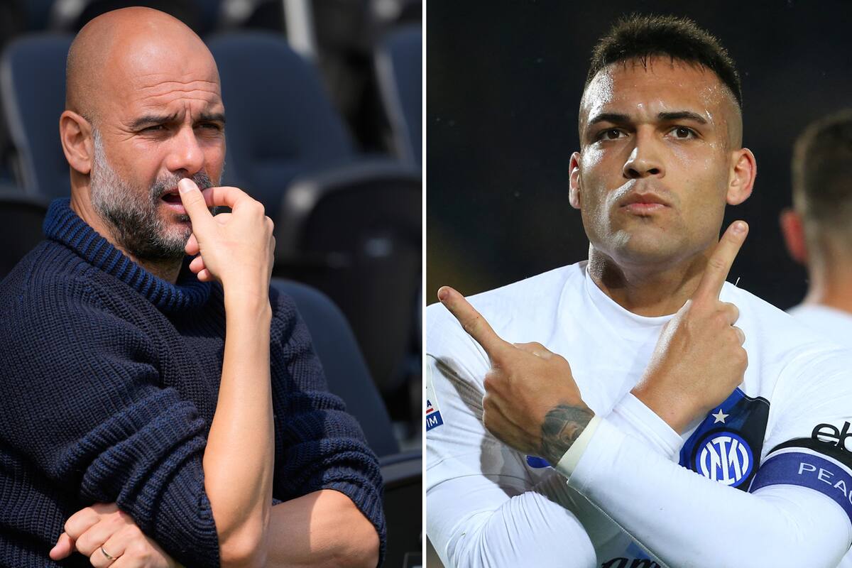 A pocas horas del partido entre Manchester City e Inter, el DT Pep Guardiola elogió al delantero argentino Lautaro Martínez
